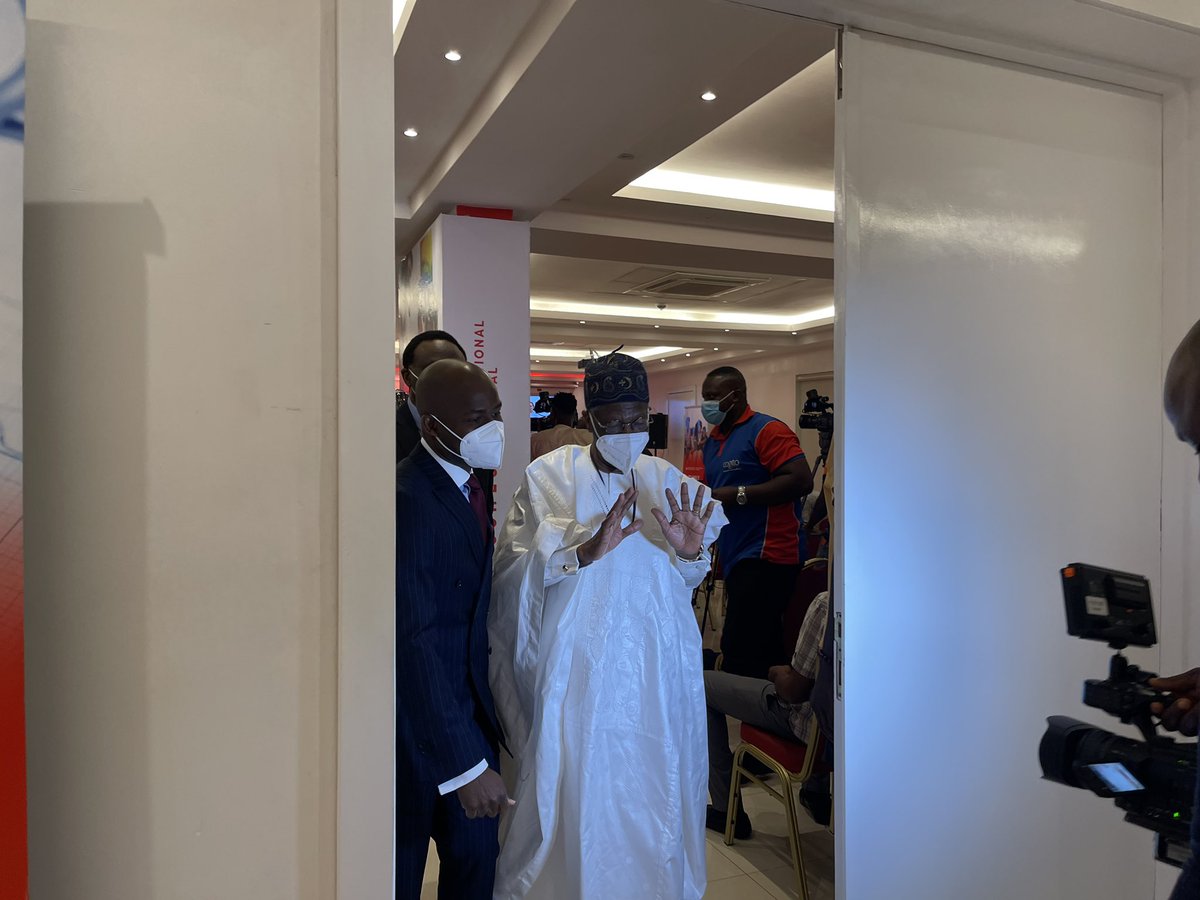 Arrival of the Honorable Minister of @FMICNigeria, Alh. Lai Mohammed and his entourage to Duchess In...