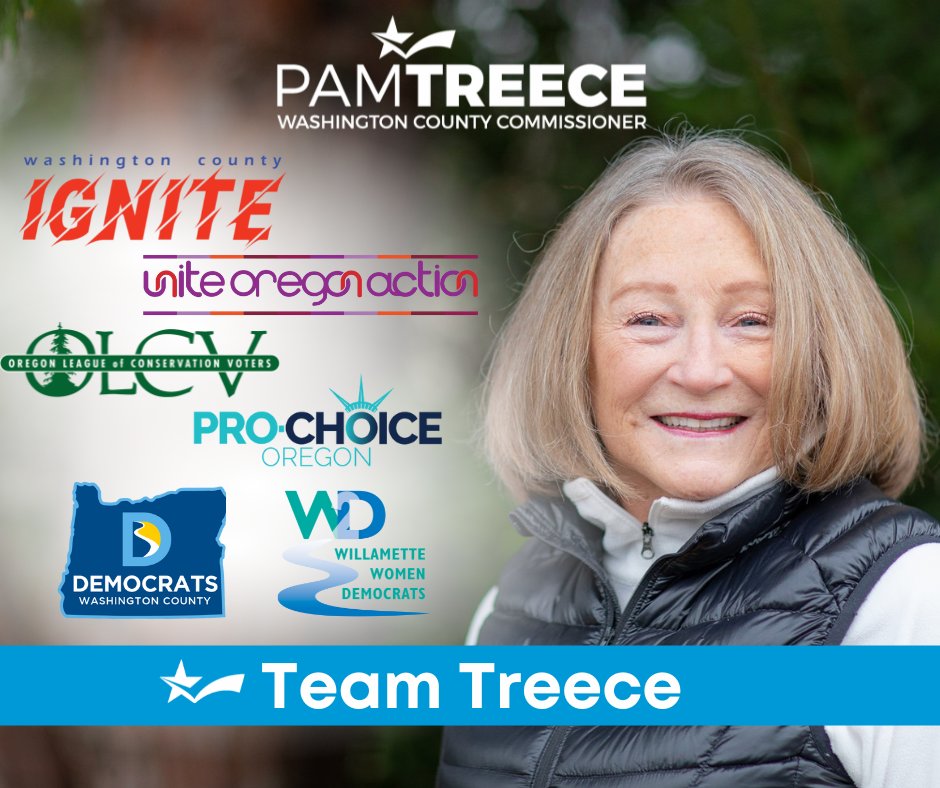 pamelatreece's tweet photo. π£ #TeamTreeceTuesday Endorsements: π£ Organizations working to move Washington County forward β on equity, our environment, women's rights, and more β support Pam Treece for Washington County!
To see all supporters, visit https://t.co/O0c8j80EhB. https://t.co/AXTjIybt0F