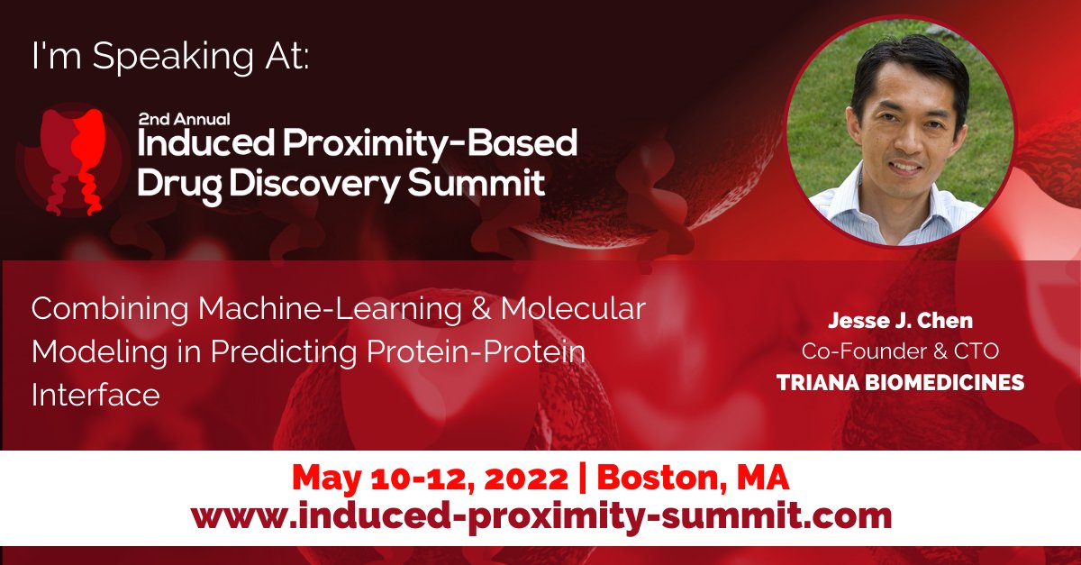 Triana_Bio's tweet photo. TRIANA's CTO Jesse Chen will give a talk at the 2nd annual Induced Proximity-Based Drug Discovery Summit. https://t.co/EQbiCs31YZ