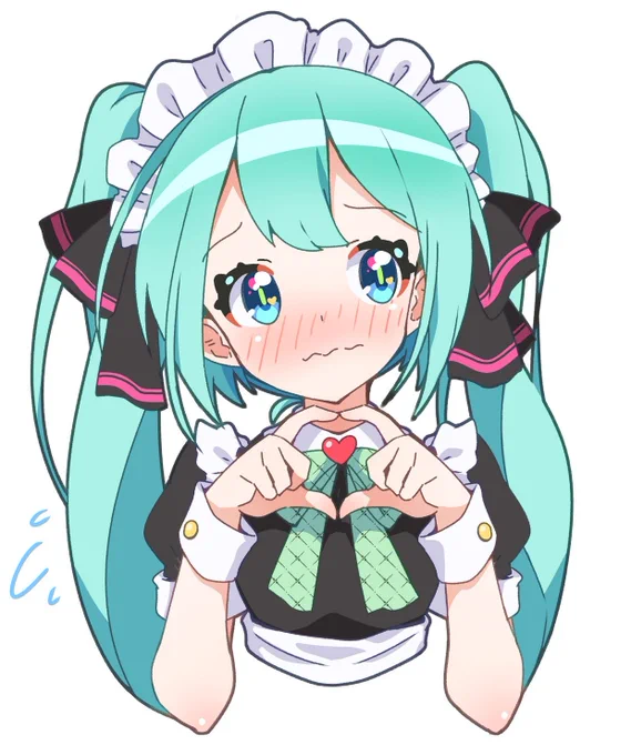 見.見...見ないで

#メイドの日 
#水曜日のミクちゃん 
