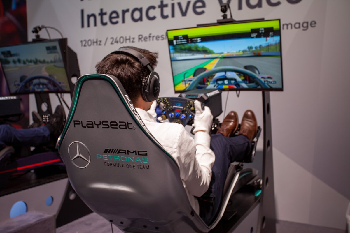 Crestron's tweet image. In an application that requires the highest level of reliability, performance and speed, see why the Mercedes-AMG Petronas F1 Team team relies on Crestron technology race day and every day. 
Booth 3H300 &amp;amp; 3H400

ow.ly/Khyp50J4jmG
@MercedesAMGF1 #CrestronISE2022 #ISE2022 #F1