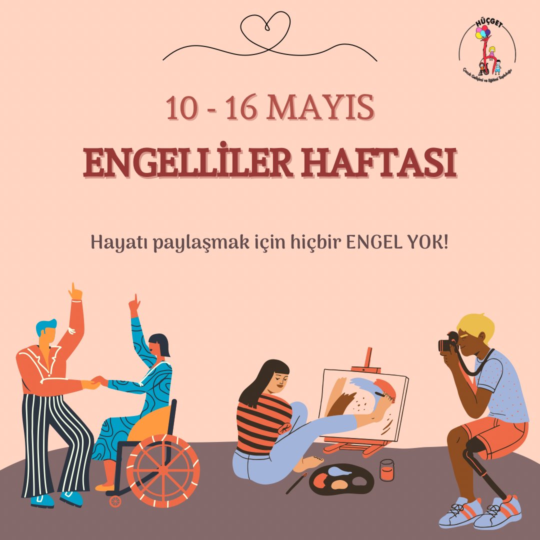 hucget's tweet photo. Sevginin aşamayacağı engel yoktur. 🤍
10 - 16 Mayıs Engelliler Haftası kutlu olsun. ✨ https://t.co/gVeckg6JZ8