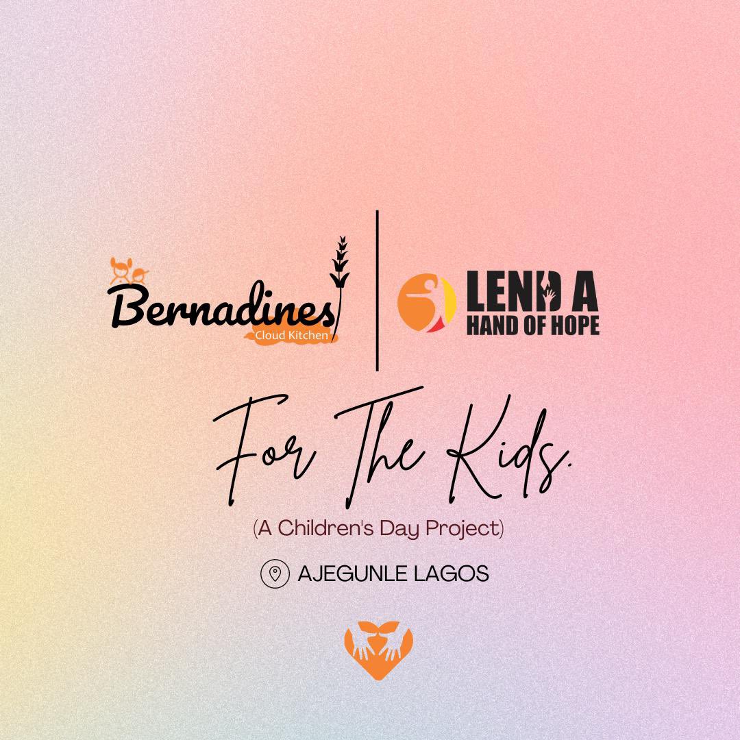 lendahand_org's tweet photo. We are partnering with @eatbernadines to give the children at Ajegunle a very fun and memorable day on the 28th of May 🧡

We are currently still receiving donations to help us make this project a success. Thank you 🙏🏼✨

Account details 
0037885552
Stanbic IBTC https://t.co/lHVixGBeI4