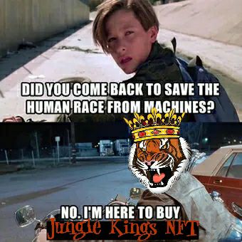 NFTS and Memes you are in the right place!

Mint your Jungle King NFT👇 
mint.junglekings.io

Come join in the fun over in Telegram👇 t.me/JungleKingsNFT

Check us out on RareBoard👇 
rareboard.com/junglekings

#nft #nfts #BNB #nftcollectors #ETH #junglekingsnft #BTC