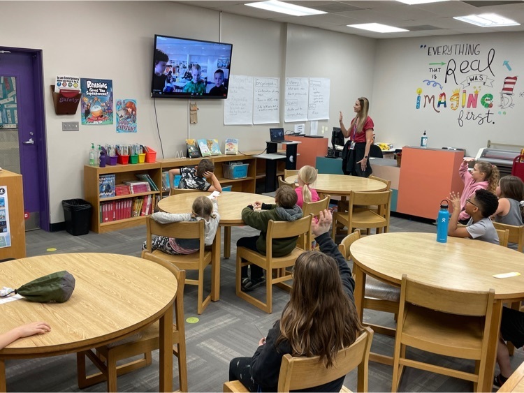 RE_Braves's tweet photo. Mrs. Wade’s 2nd grade class have been writing to their pens pals in Washington state for months. They Zoomed in order to interact in a different way recently. Their “would you rather” questions to one another where very similar. https://t.co/ObIkgcS9Mt