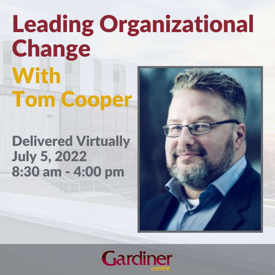 Change management is the practice of designing, supporting, and helping teams successfully implement organizational change.

To successfully manage change, it's important to understand why people find change challenging.

Register: bit.ly/LeadChangeGC

<a href="/MemorialU/">Memorial University</a> <a href="/MUNBusiness/">MUN Business</a>