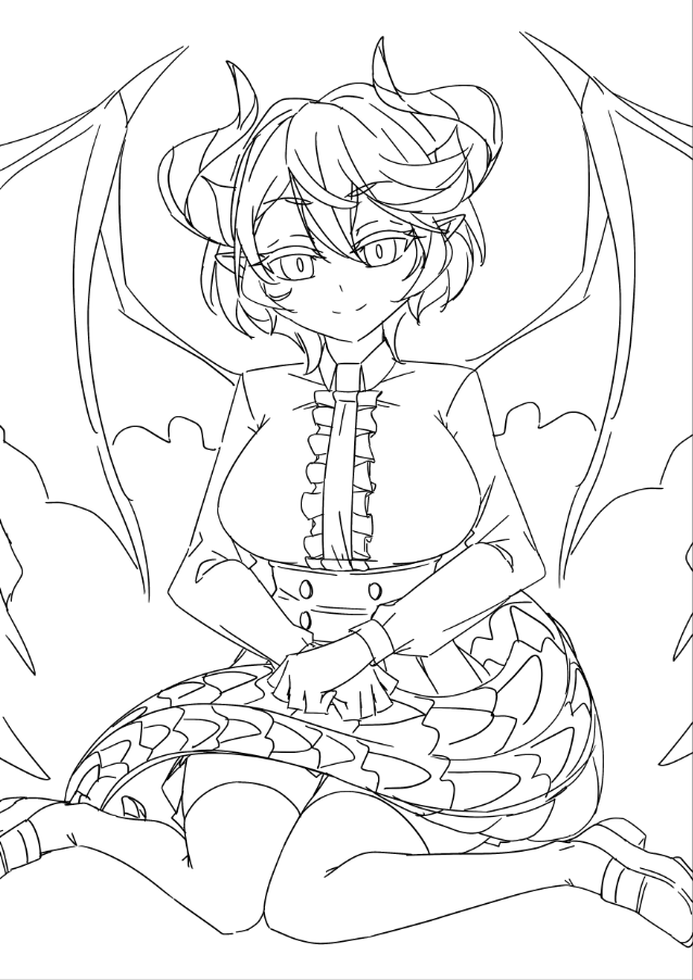comfy time with grea (commission wip) 