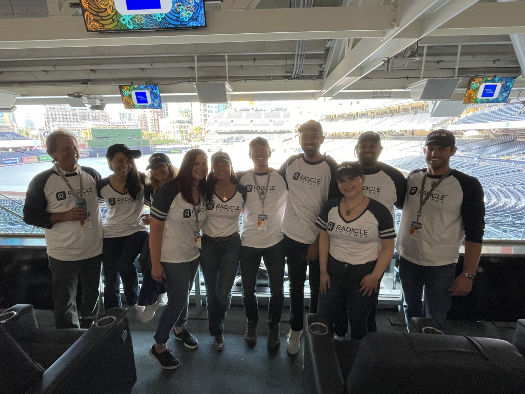 radiclescience's tweet photo. Radicle Science had an incredible time attending @CONNECTinSD's #FiveTenThirty event in Petco Park! It was awesome to meet fellow Cool Company 2022 Awardees and the greater San Diego startup community! Here's more info on the Cool Company award: https://t.co/To823VnPuB https://t.co/7EJoZXUjbQ