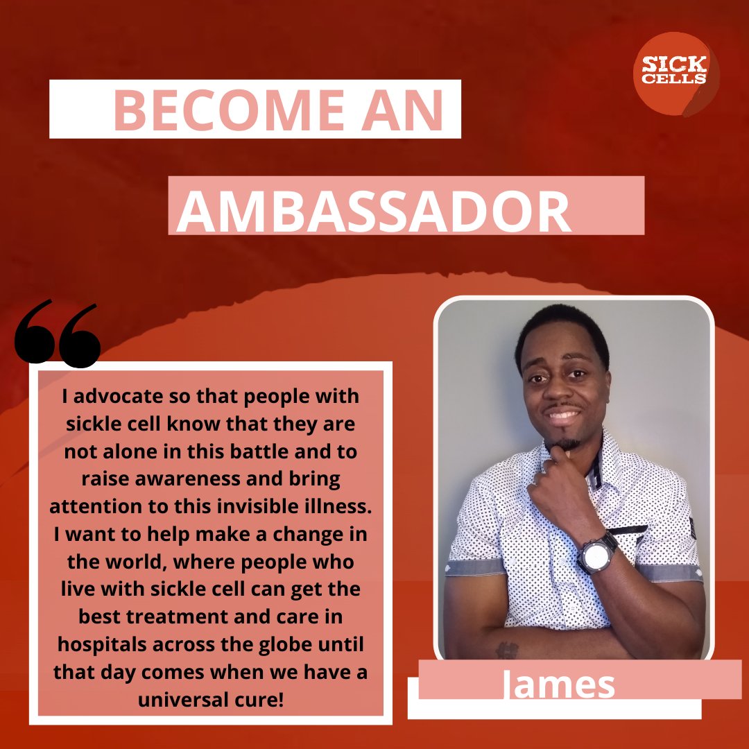SickCells's tweet photo. We need #SCDadvocates with unique perspectives and ideas to join us in promoting advocacy for #sicklecell. Together we can engage with community leaders, create policy change, and encourage action. Join the Sick Cells Ambassador Program today: https://t.co/zarfn00g4w. #sickcells https://t.co/rkRu8Ybv0c