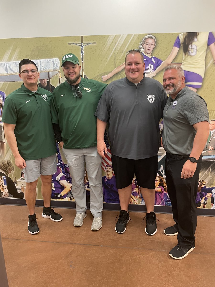 NDP_Athletics's tweet photo. @Rocky_Football visiting with Coach Prelock!🏈
#GoSaints #NDPFootball #ForwardInHope https://t.co/3oMj9iiZWT