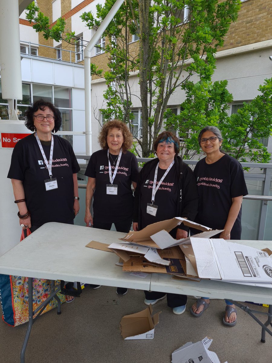 WellbeingBarnet's tweet photo. Thank you to the wonderful charity “gratitude” who generously handed out household cleaning products to our staff this afternoon.
#gratitude https://t.co/FpwSBnJ9n2