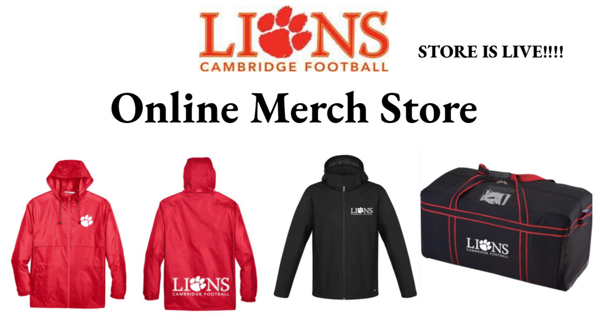 We have some great news. Our Lions wear available now for custom order online. Don't wait, order deadline is Tuesday May 17th. cmfa-lions.square.site