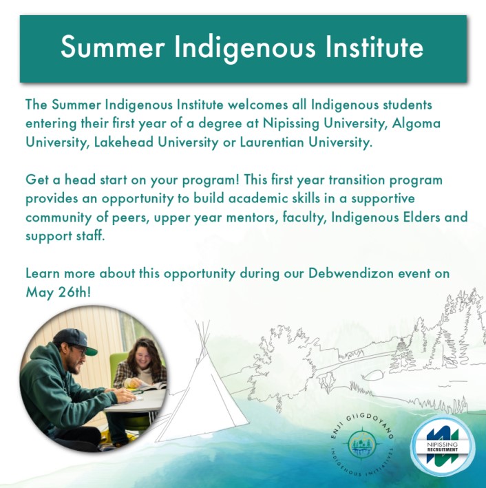 IndigenousNU's tweet photo. SII is a culturally-based transition program made to support students as they learn skills necessary for success at uni. This program allows Indigenous students a look at university life while giving them a head start on their credits. Information session link is in our bio! https://t.co/iqtSqRyAXj