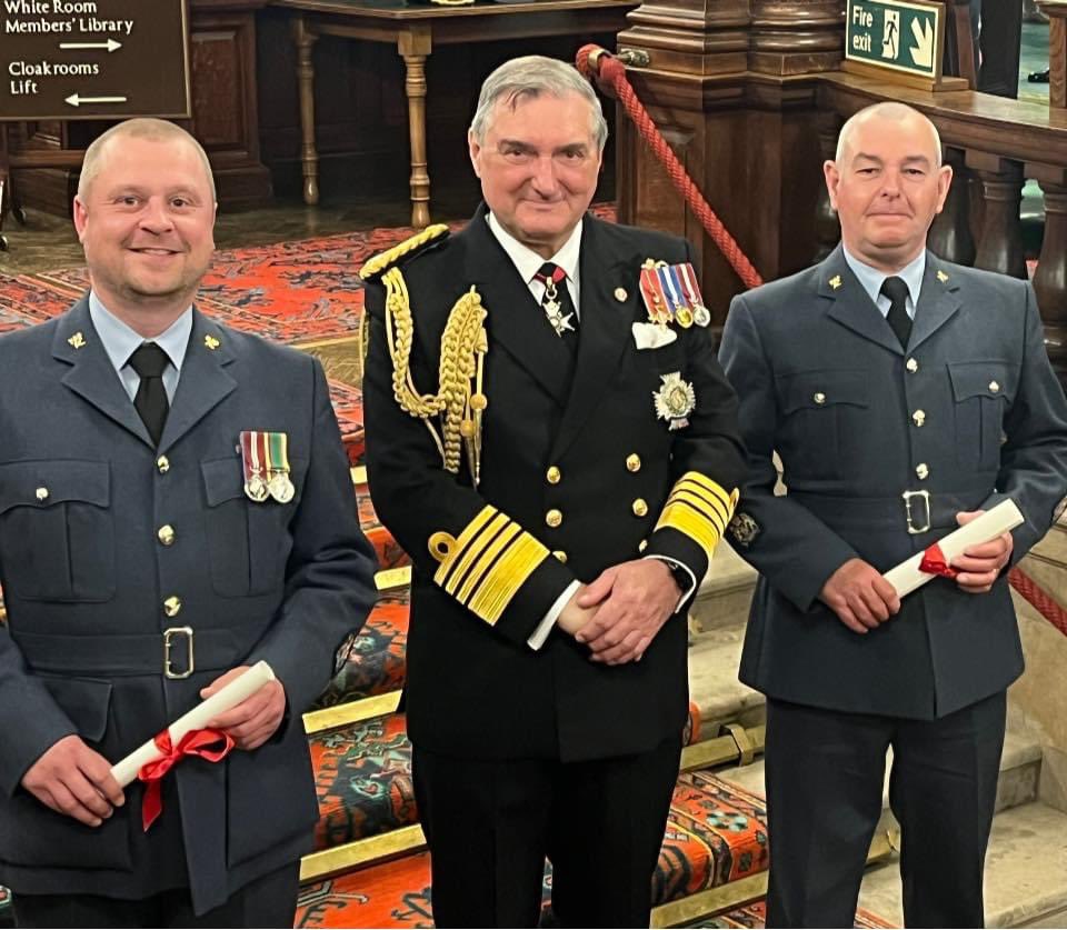 Congratulations to WO Garrison <a href="/oldburyrafac/">888 Oldbury RAFAC</a> WO Tuckley <a href="/1206SqnATC/">1206 Sqn</a> and WO Brindley 395 Sam who were presented with their Warrants of Appointment last night by Admiral Sir Trevor Soar KCB OBE DL.

Well done !