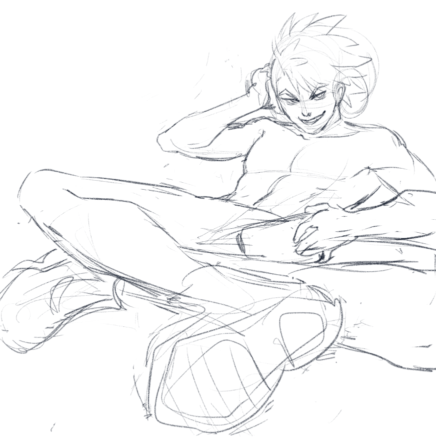 I even started the lineart for that Sephiroth lol 