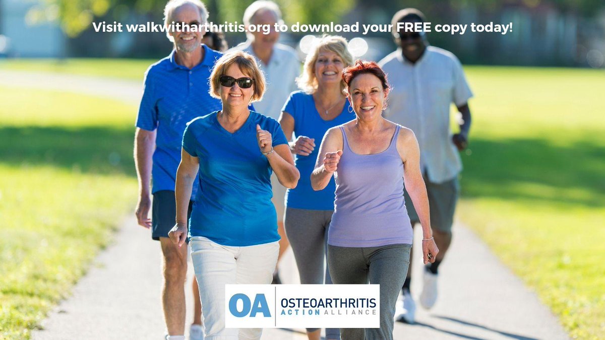oaactionallianc's tweet photo. “Some people think that people with arthritis are crippled and should not move. I really think that they should be informed that exercise is good for everyone – especially people with #arthritis” -Walk With Ease participant https://t.co/BCZB1lCN2t #osteoarthritis #OAAwarenessWeek https://t.co/tS5PFO54Mw