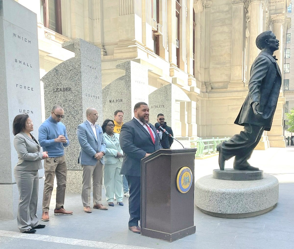 Commissioner Omar Sabir (@omar4philly) on Twitter photo It was a Pleasure to Stand by <a href="/RepRabb/">Rep. Chris Rabb</a> @RepDonnaBullock <a href="/kendraforphilly/">Kendra Brooks</a> <a href="/SEIU/">SEIU</a> We are in Support of HB 2000 & 2001 which would make it Easier for Incarcerated Individuals to cast a Ballot in PA #commish #ilovemyjob #elections It was a Pleasure to Stand by <a href="/RepRabb/">Rep. Chris Rabb</a> @RepDonnaBullock <a href="/kendraforphilly/">Kendra Brooks</a> <a href="/SEIU/">SEIU</a> We are in Support of HB 2000 & 2001 which would make it Easier for Incarcerated Individuals to cast a Ballot in PA #commish #ilovemyjob #elections