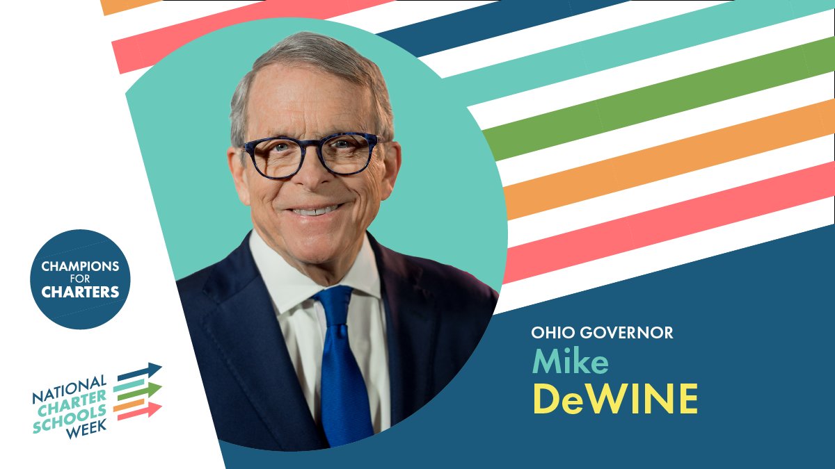 charteralliance's tweet photo. Congratulations to Ohio's @GovMikeDeWine for being named a 2022 Champion for Charters. Thank you for your continued support for high-quality public charter schools! #CharterSchoolsWeek @OhioGadfly https://t.co/YFofopuBAg