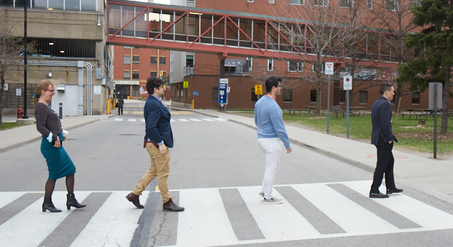 Having fun at the end of a photo shoot outside #PHRI's home.... Abbey Road style! 😆
Left to right: Heather Angus-Lee (#PHRI comms), <a href="/HarryKlimis/">Harry Klimis</a>, <a href="/flpecrne/">Filipe Cirne</a> and <a href="/DarrylLeong/">Darryl Leong</a> (#cardioonc team members)
#Beatles #wannabes 🇨🇦🇦🇺🇧🇷
Photo by Jon Evans #HamOnt