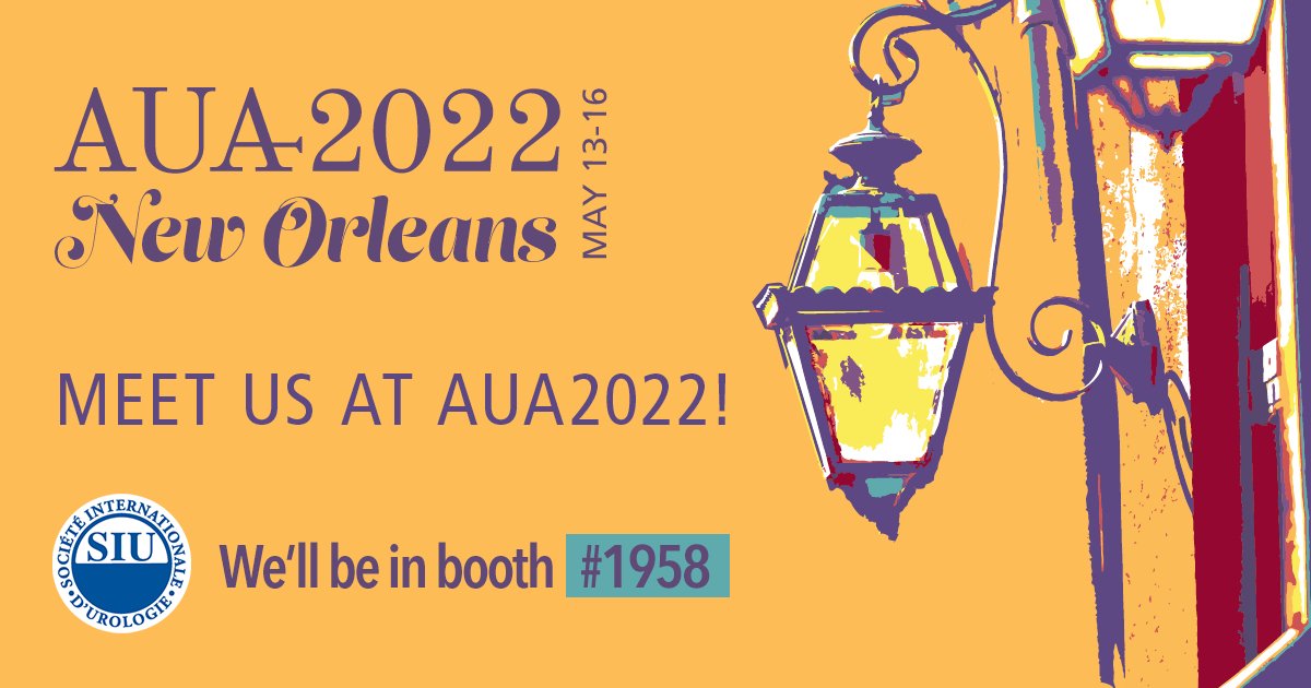 SIU_urology's tweet photo. Are you going to #AUA22 in New Orleans? Visit us at booth 1958 and bring any questions you may have about #SIU2022 in Montreal, eLearning on #SIUAcademy, SIU membership, #FSIU, #uCARE, more! See you there! https://t.co/L4GvMmD3CC https://t.co/N7efQBoUA2
