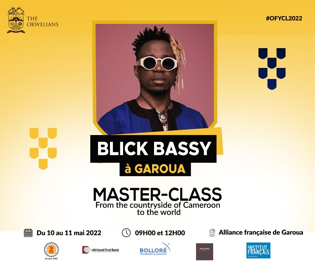 blickbassy's tweet photo. A l’occasion du #BootcampGaroua, @theokwelians offre une Masterclass aux jeunes artistes du Septentrion du 10 au 11 mai à l'Alliance Francaise de #Garoua. @blickbassy anime ce cours. 

Ces artistes sont les leaders de demain. Engageons-les dans la transformation de notre pays! https://t.co/JfLDImIMAr