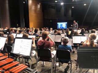 SVMSEdina's tweet photo. Students worked w/the composer of “if we must dance…”, Salvador Alan Jacobo to refine the music he wrote and ask about his composition &amp; music writing process. This piece was commissioned for the SV 8th grade &amp; its world premier performance for friends and family will be May17! https://t.co/Iesigq6VBC