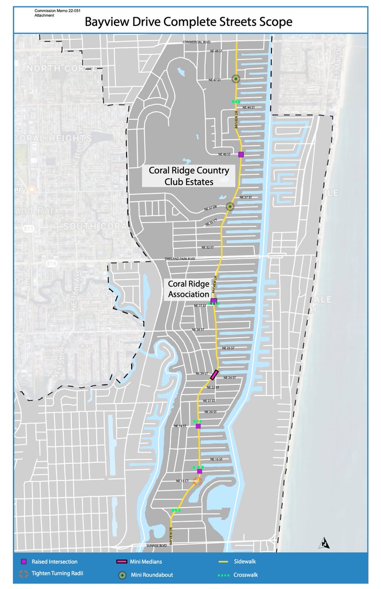 DeanTrantalis's tweet photo. The #BayviewDrive Mobility Project is now underway in District 1 of #FortLauderdale. Street infrastructure is being upgraded to help calm traffic and add improved pedestrian facilities between Sunrise Blvd and Commercial Blvd. Learn more about the project https://t.co/xyycVAz6df https://t.co/j16ojv8Xxa