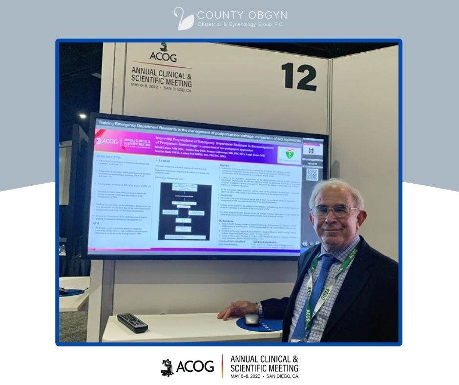 CountyOBGYN's tweet photo. We are delighted to share that our very own Dr. Scott Casper was invited to attend and present at the ACOG Annual Clinical and Scientific Meeting in San Diego.
#ACOG2022 https://t.co/fHgOV45Pgu