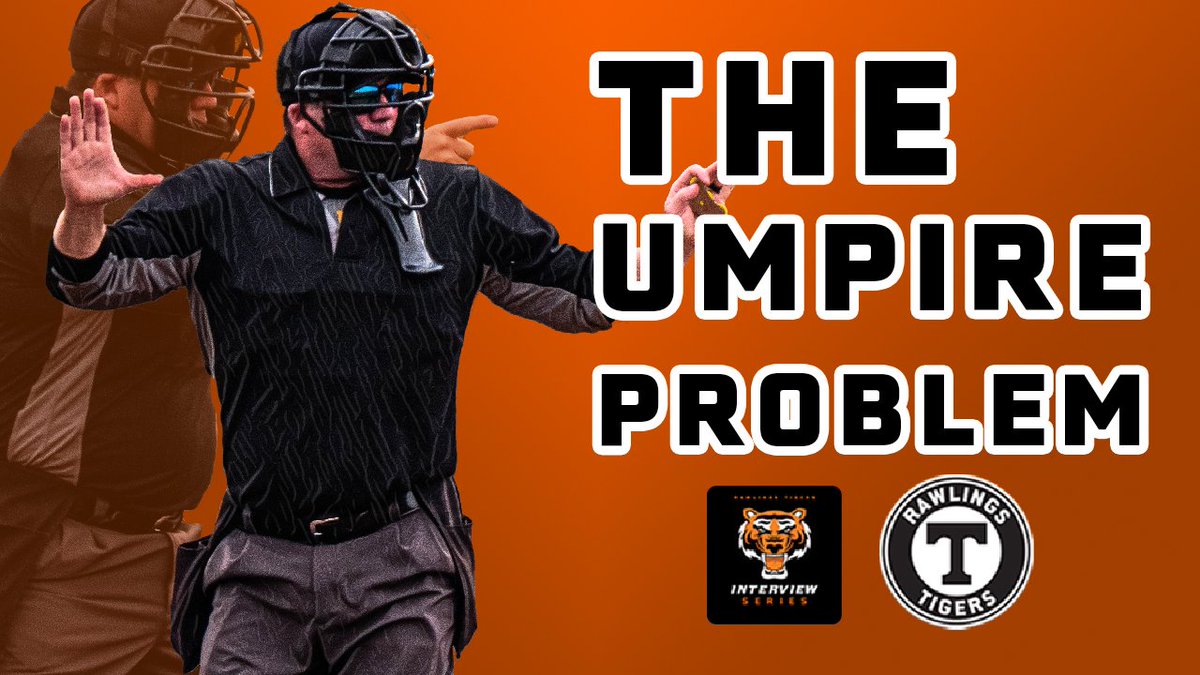 SpikerHelms's tweet photo. "The game is canceled."

"Wait, why?"

"We don't have an umpire." 

This seems like an unrealistic situation, but it's starting to happen. 

We discuss this in the latest episode of the Tiger Interview Series: https://t.co/VnUvDP6KS1 https://t.co/VYfuGyZMDR