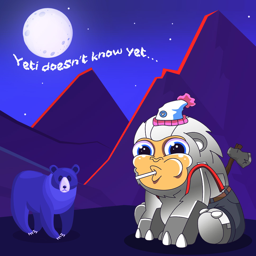 MetaYetiGame's tweet image. Yeti doesn't know yet... 🧊 

When will the market recover and reach new Icy ATH's? 
Comment below 🐾