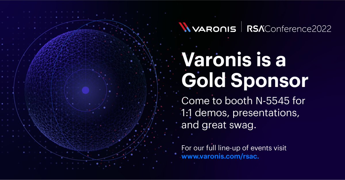 varonis's tweet photo. Weโre returning to #RSAC this year as a gold sponsor!
Make sure to add booth N-5545 to your โstop byโ list.
Security experts will be running live demos and weโll have a few surprises for attendees!
https://t.co/Tph6VQiB4P
#comeondown #hinthint #weprotectdata https://t.co/8jlwo8kszt