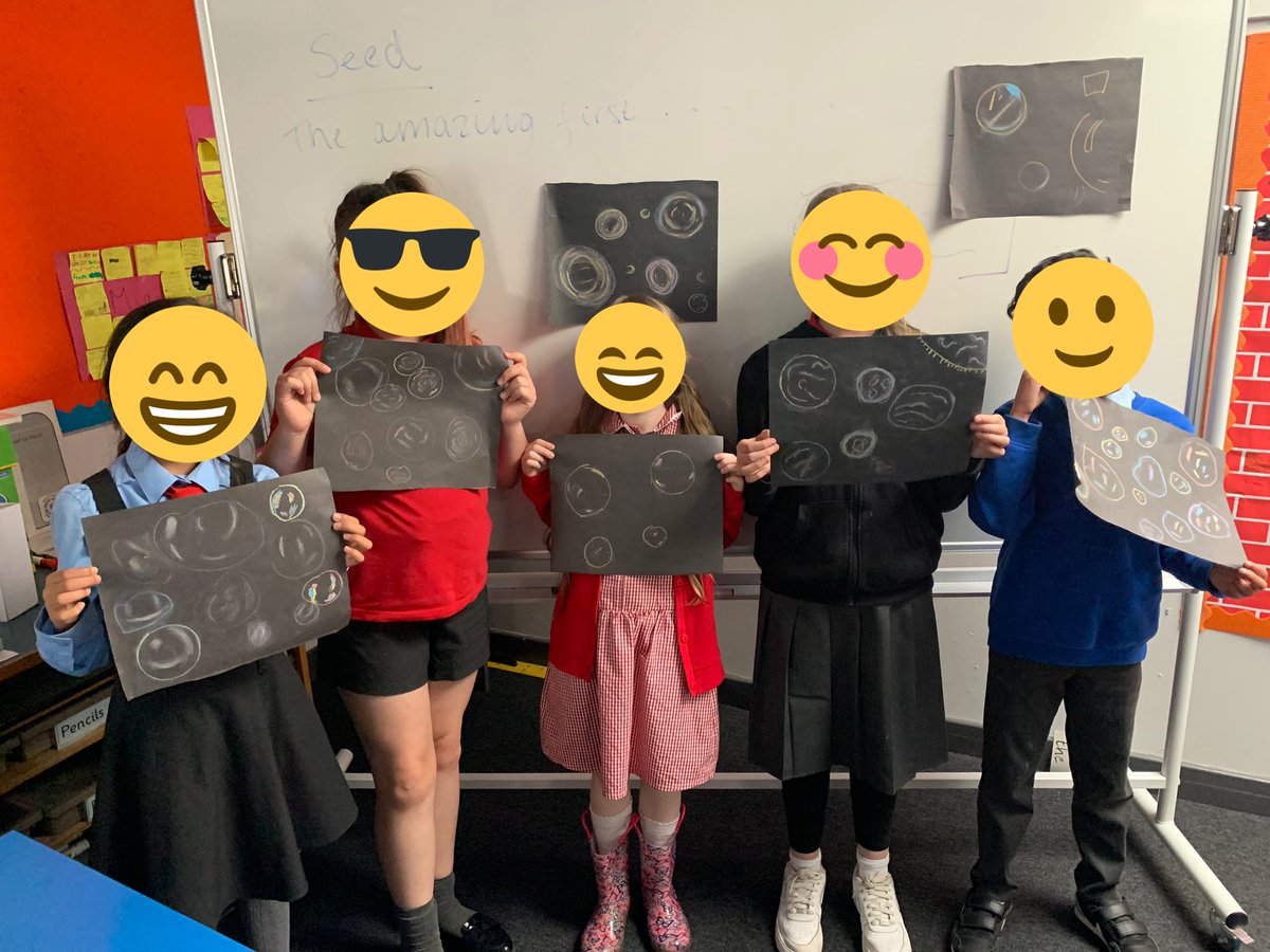 MissMuir8's tweet photo. We were working hard using chalk to help us draw realistic bubbles today! Here are some of our masterpieces from the artists of p5/4 @stmarysmaryhill https://t.co/3wBhxMtFHv