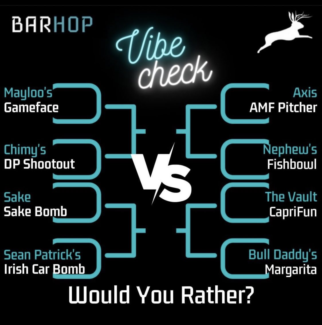 Head to our Instagram (@/barhopsocial) for a chance to vote for your favorite vibe #sanmarcos ! Check out the post details to learn how you can win a $50 bar tab THIS WEEKEND 👀👀💰 #bagalert #majorbagalert #BarHop #LinkUpDrinkUp #txst #smtx
