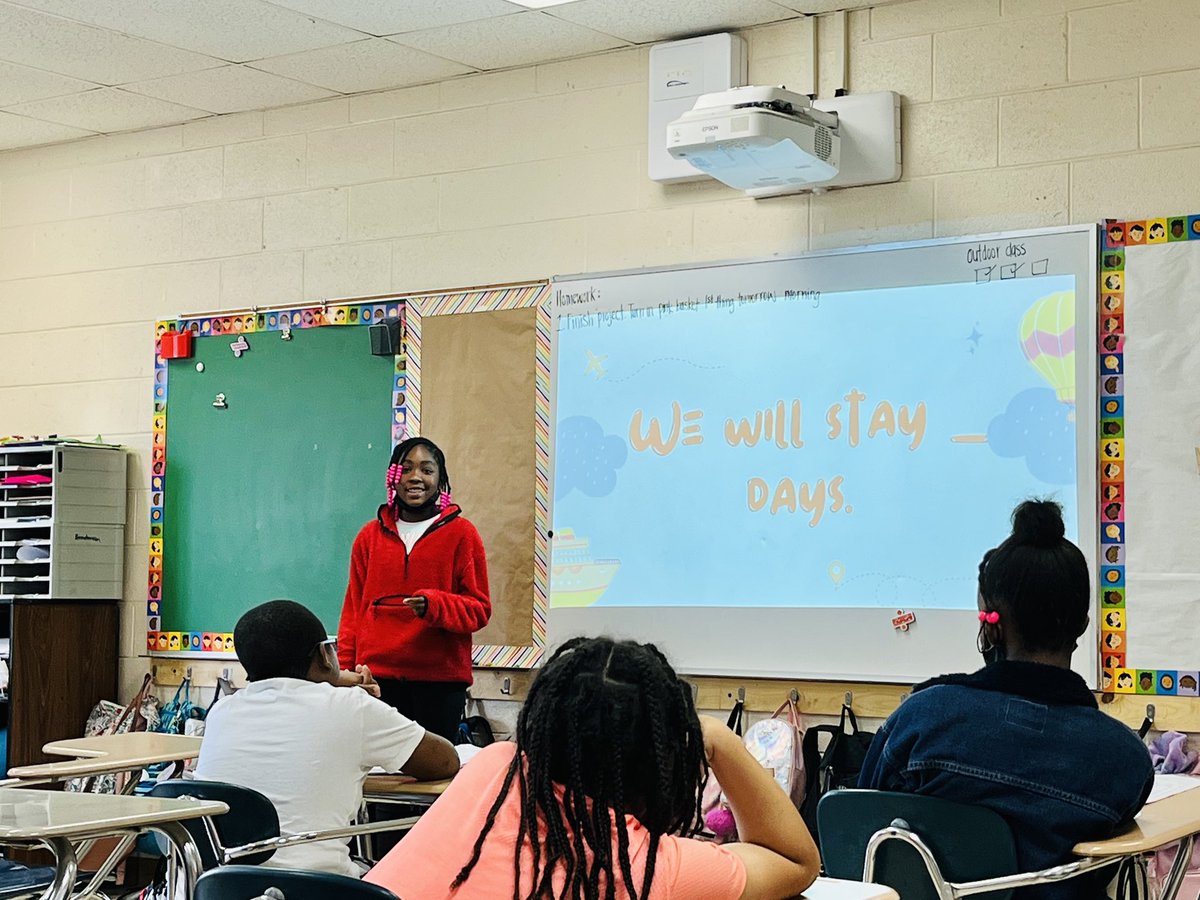 acparker12's tweet image. Enjoyed visiting Mrs. Riley’s class as they presented their dream summer vacations.   Most said the project was hard because they had to erase expenditures to stay in budget 😂 #reallifeproblems @TweetDCS_SIS #TeamDCS