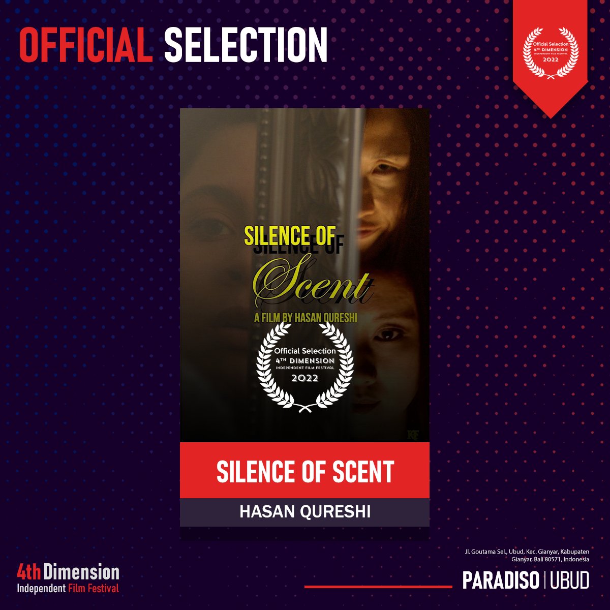 4D_FilmFest's tweet photo. Congratulations to all the officially selected project of March-April Season.
Thanks for your contribution to the world of Independent Cinema!!
.
#officialselectionnotify #officialseelection #indiefilmfestival #bali #indonesia #fdiff2022 #filmfreeway @FilmFreeway https://t.co/J039FfGuaw