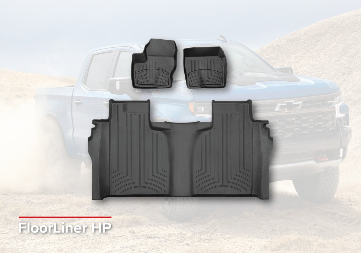 weathertechca's tweet photo. Now available for the 2022 Chevrolet Silverado, 1st and 2nd row FloorLiner HP.
#WeatherTechCanada #WeatherTechAuto #WeatherTech #Silverado1500 #FloorLinerHP https://t.co/AEQChloXlI