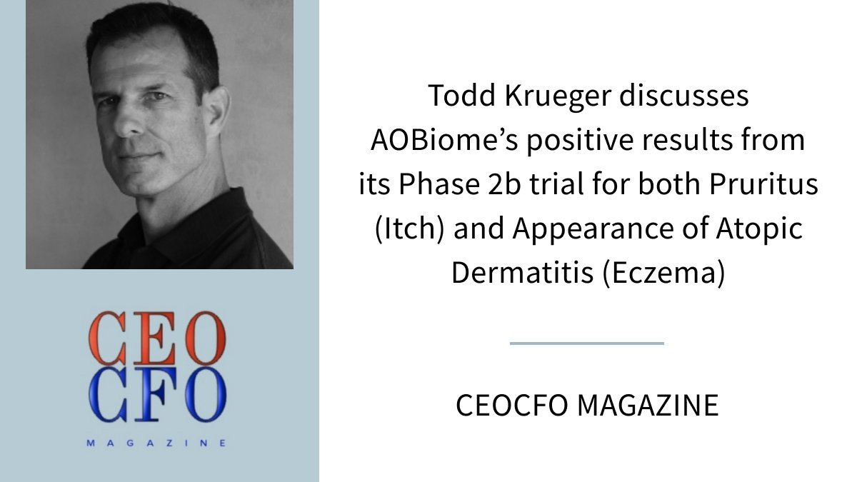 aobiome's tweet photo. https://t.co/dBnSbpBQCs

#clinicaltrials #eczema #biotherapeutics #atopicdermatitis #pruritus https://t.co/KjD6XE9Y8T