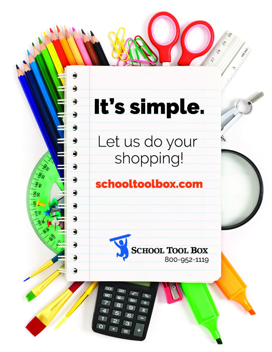 SchoolToolBox's tweet image. Get your school signed up for the School Tool Box program today, and make back-to-school shopping simple!