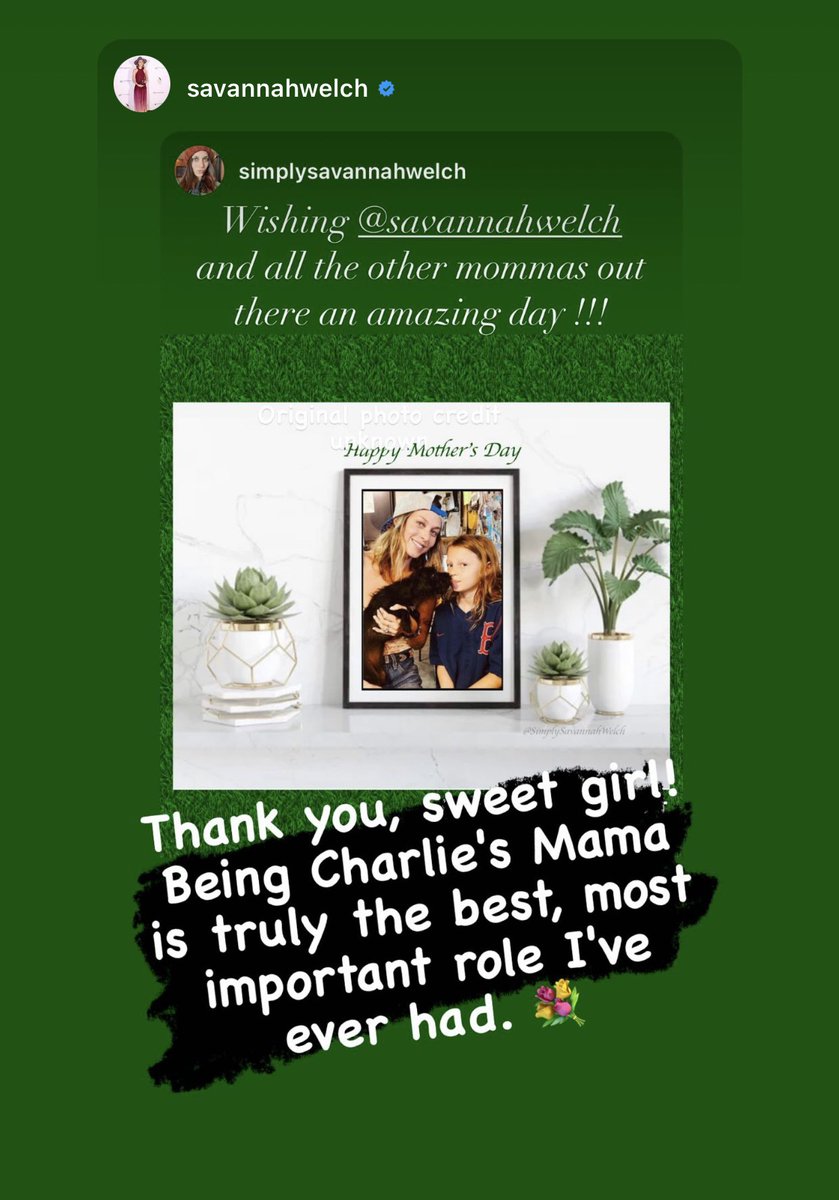 Update <a href="/vanrosewelch/">Savannah Rose Welch</a> reposted my edit to her ig story on Mother’s Day read her comment 💛💜💛