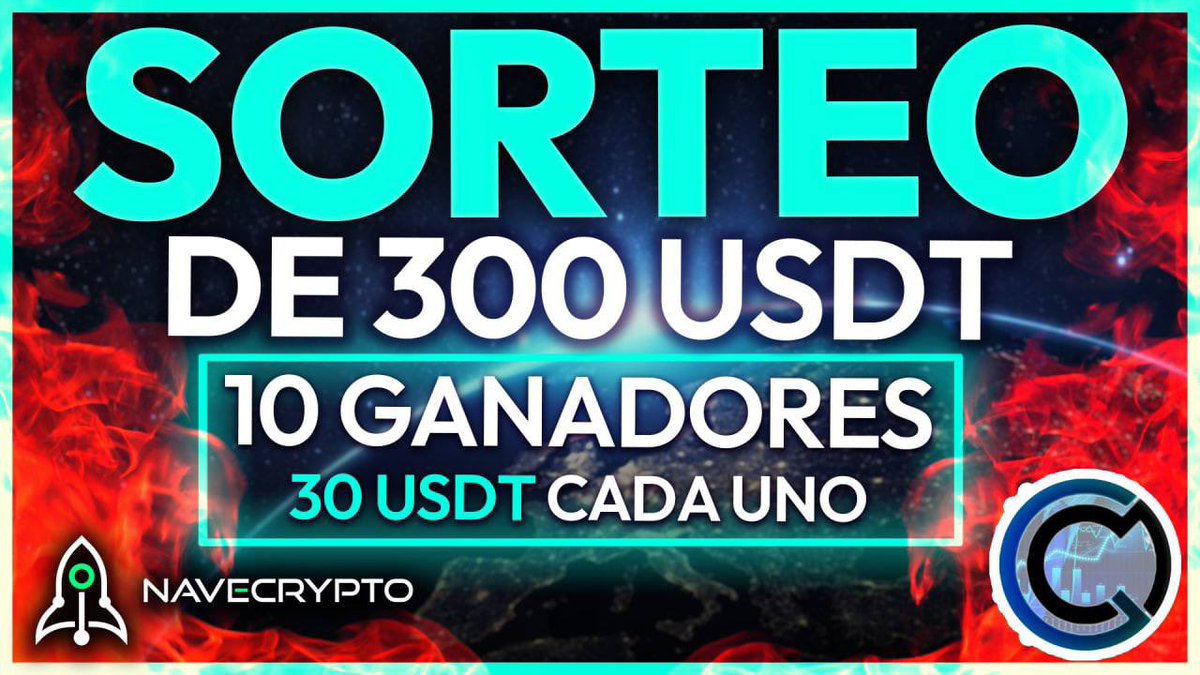 CriptoGemas_R4H's tweet image. 🔥 NUEVO SORTEO +300$🔥 
 
En colaboración con la @NaveCrypto, vamos a sortear 300 $USDT.
 
Pasos a seguir: 
 
1️⃣ RT + Like ✅ 
2️⃣ Seguir @NaveCrypto y @CriptoGemas_R4H ✅ 
3️⃣ Menciona 3 amigos 👤✅  
 
Los ganadores se anunciarán el 15.05.22
 
¡Mucha suerte a todos! 🍀