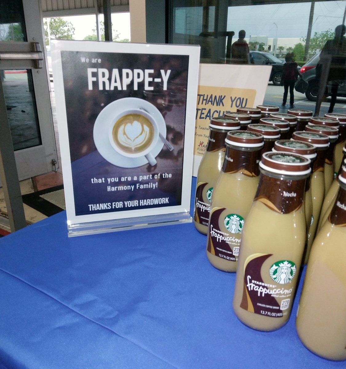 HPSArt's tweet photo. We love our teachers! This morning District staff thanked our hard working &amp; well deserving teachers with coffee and chocolates!  #HarmonyPublicSchools #teacherappreciationweek #HPS https://t.co/VjoPNd5oy9