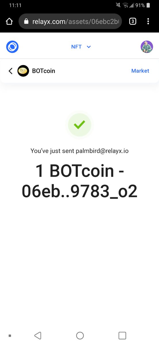 BSVGeir's tweet photo. @ElectroneumBel1 @CrazyRobotNFT @relayxio Another #MetaElegantBot with a #BOTCoin advertisement. ๐
Token sent. ๐ https://t.co/b9QTX1RTvC