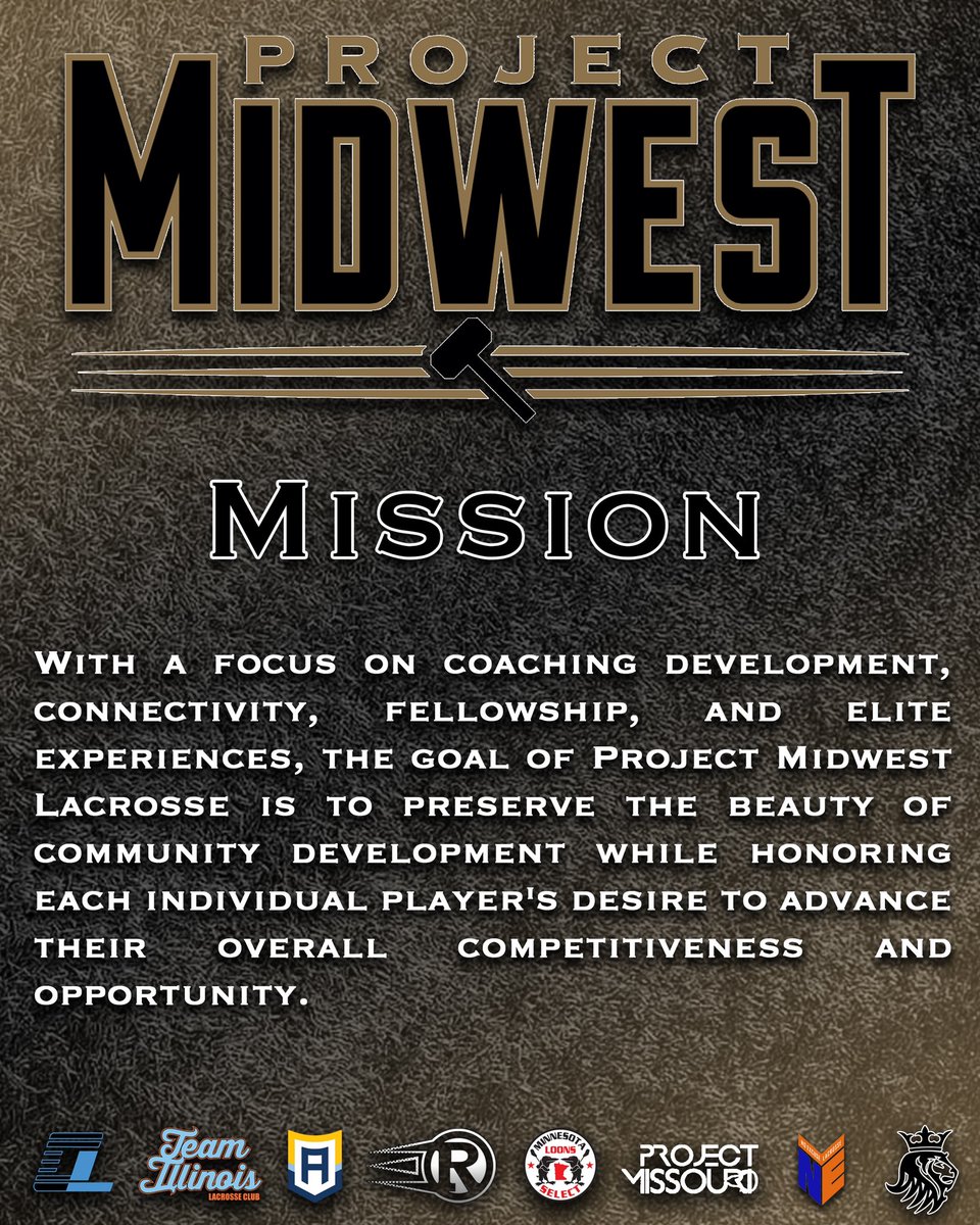 ProjectMWLax's tweet image. The Mission ⚒️ PMW aims to grow the game in the Midwest region by fostering cooperation among clubs to create unique experiences and build exceptional opportunities for lacrosse athletes to improve 🔨 #PMW #HammerTime #MidwestsBest