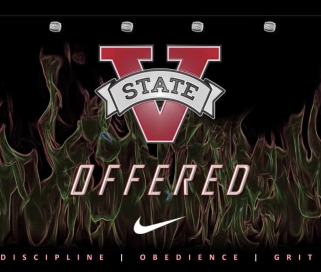 stantavious's tweet photo. Blessed to Received An ⭕️ffer From Valdosta State🔴⚫️⚪️🙏🏾#DoughertyDaMove #KTF @CoachTEarley @valdostastatefb @coachjack212 @DoughertyHigh https://t.co/QOGakRqlZz