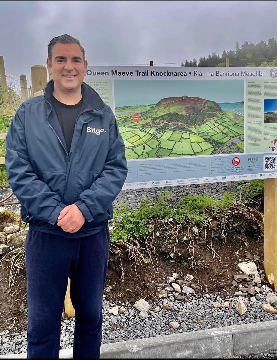 OgraFFSligo's tweet photo. Cllr Tom MacSharry @TomMacSharry welcomes the extension of the facilities at the Queen Maeve Trail. Delivering for the people of Sligo-Strandhill. #FFinLocalGov https://t.co/9hJPiIa0Fb