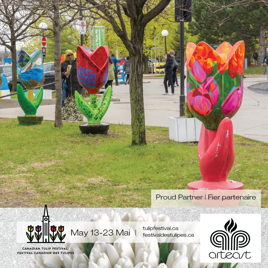 Watch six artists tackle the biggest tulip canvas around! 🌷 Happening May 13th -23rd, 10 am to 6 pm in front of Dow's Lake Pavilion. #keepcalmandtulipon #cdntulipfest #painting