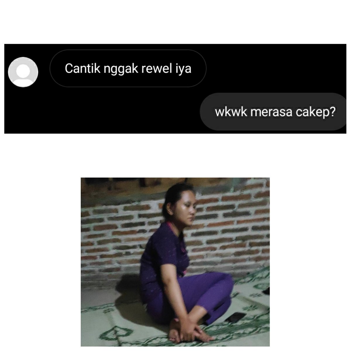 part 3:
udah bingung kyknya mau bls apa lagi, mungkin semua yg gue ucapin bener adanya (yaiyalah gue jg ga sembarang marah2 kali) malah ngatain fisik, btw ini poto anaknya yg dibawah. ngakak so hard sih kalo inget bagian ini, secantik itu ternyata☺