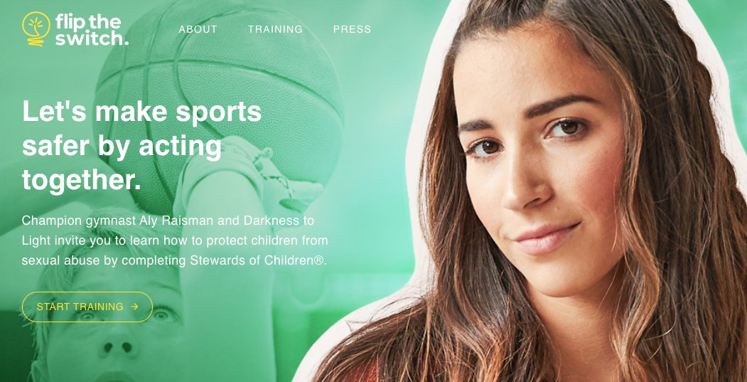 CSODFoundation's tweet image. Since 2013, we've been proud to partner with @Darkness2Light who has used our LMS to train over 500,000 adults to recognize sexual abuse and take action to stop it. 

Learn more about D2L and their work with @Aly_Raisman who is working to #FlipTheSwitch: 

fliptheswitchcampaign.org