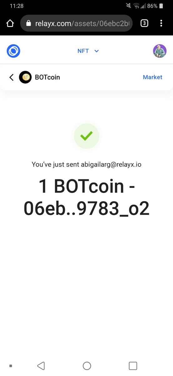 BSVGeir's tweet photo. @AbyArtDigital @TheGoatSocietys @CrazyRobotNFT @relayxio Another vote for a speech bubble #MetaElegantBot ๐
#BOTCoin sent. https://t.co/qjop4XQ70V