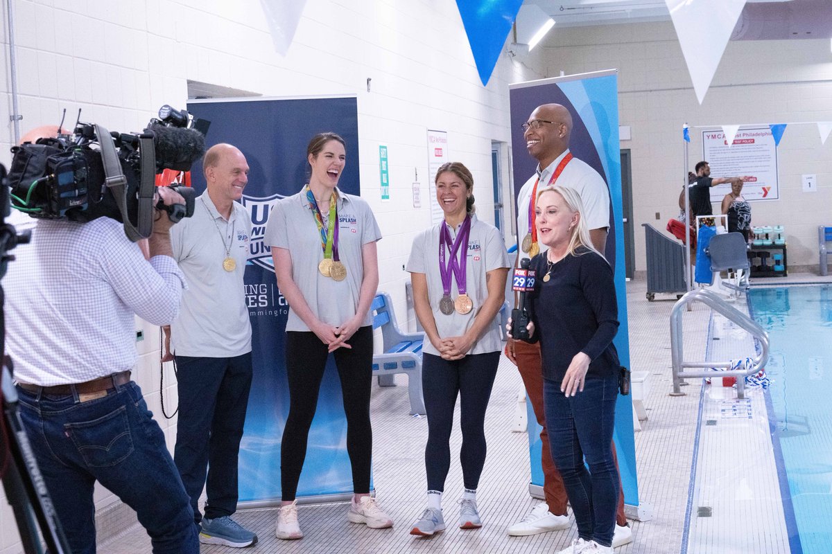 SwimFoundation's tweet photo. 📍 First stop, Philadelphia

Learning to swim is SO important! We're out on the east coast for the #MakeASplash tour pres. by @Phillips66Co sharing that life-saving message as we head into summer! 💙

Learn more » https://t.co/KvLTXwRyls https://t.co/XxFVSzDpUn